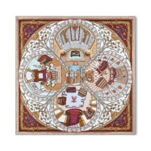 Louis Vuitton Silk Squares Maison De Famille Square 90