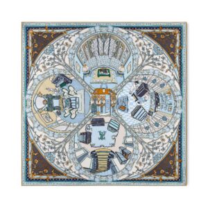 Louis Vuitton Silk Squares Maison De Famille Square 90
