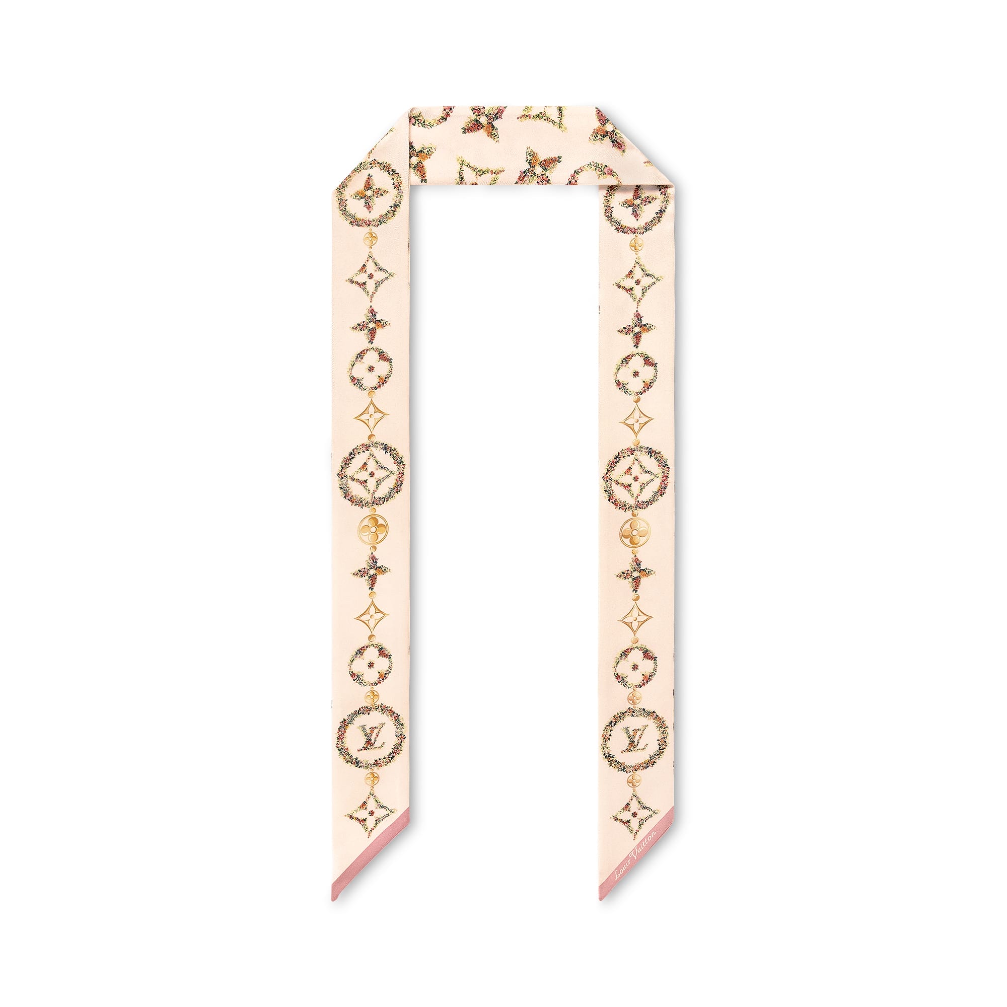 Louis Vuitton Silk Squares Monogram Flowers BB Bandeau