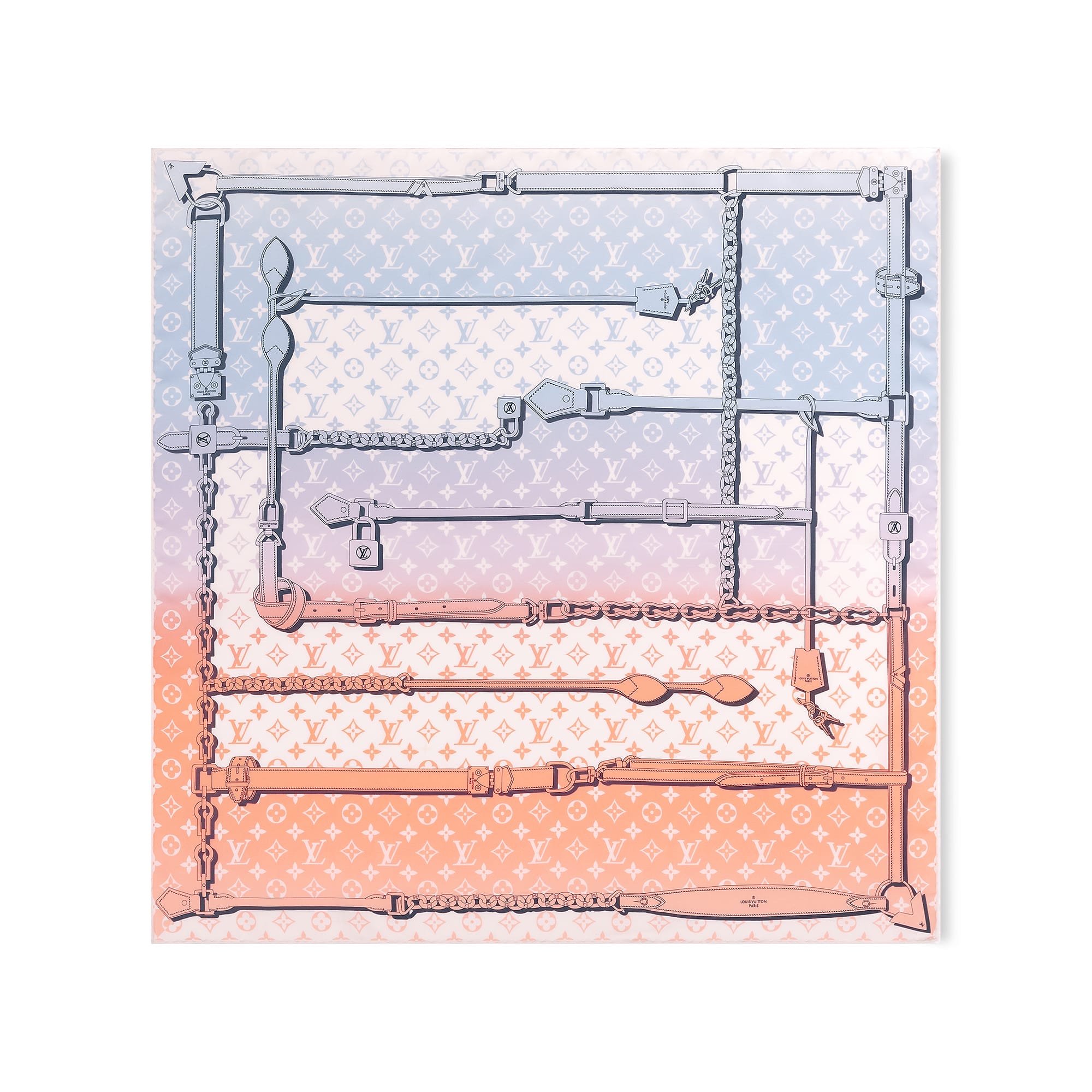Louis Vuitton Silk Squares Rising Confidential Square 70