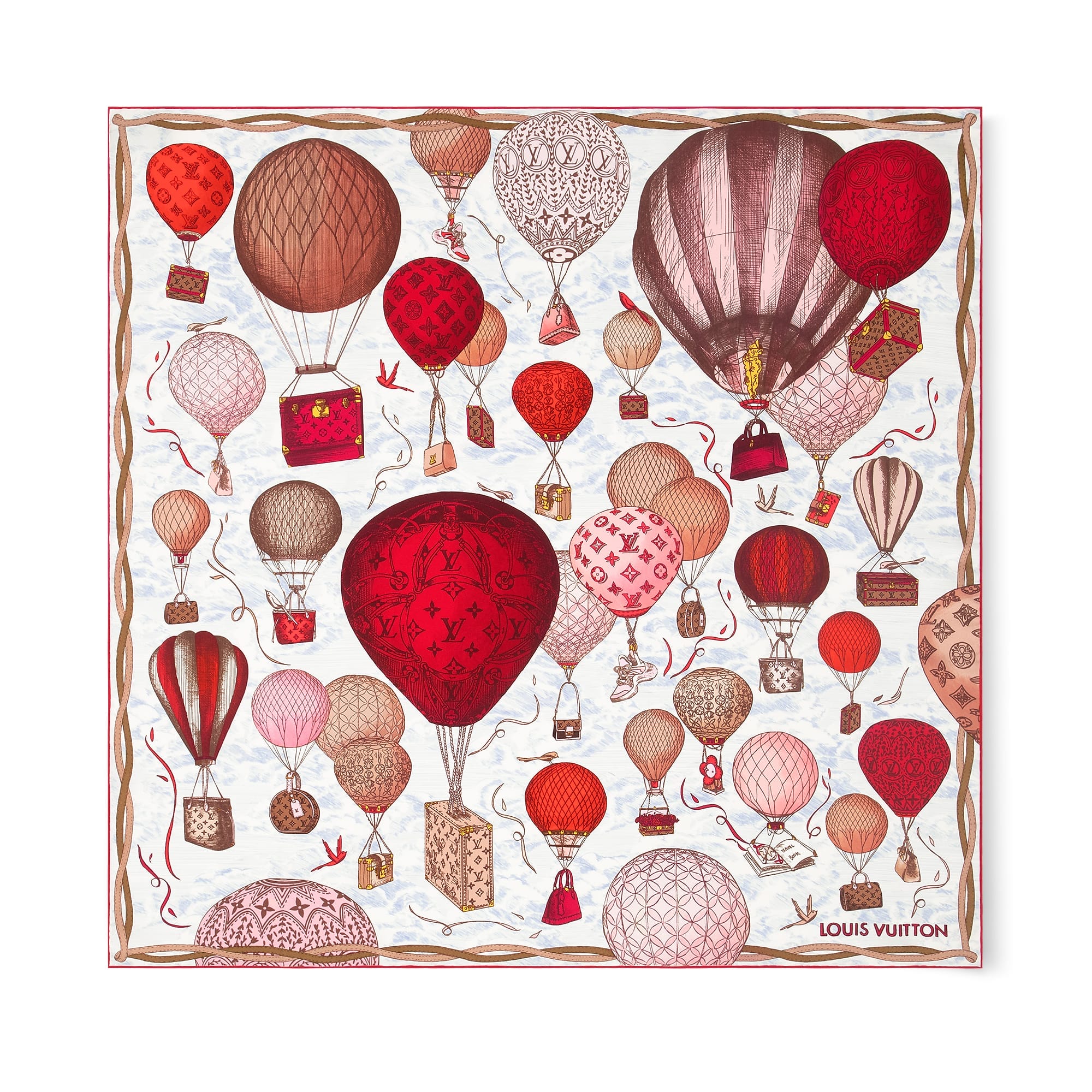 Louis Vuitton Silk Squares Up And Away Square 90