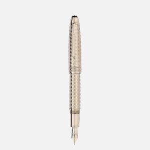 Montblanc Meisterstuck Geometry Solitaire signature Gold LeGrand Fountain Pen