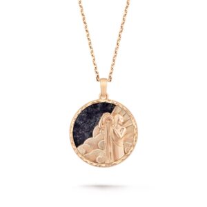 Van Cleef & Arpels Zodiaque Long Necklace Aquarii(Aquarius)18K Rose Gold Aventurine