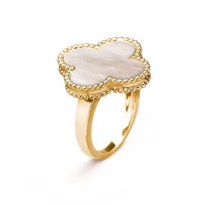 Van Cleef & Arpels Magic Alhambra Ring 18K Yellow Gold Mother-Of-Pearl