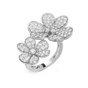 Van Cleef & Arpels Frivole Between The Finger Ring 18K White Gold Diamond