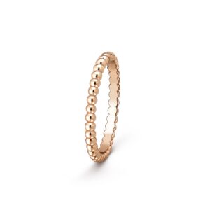 Van Cleef & Arpels Perlee Pearls Of Gold Ring Small Model 18K Rose Gold