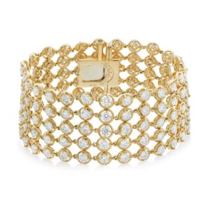 Van Cleef & Arpels Palmyre Bracelet 18K Yellow Gold Diamond