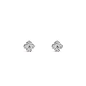 Van Cleef & Arpels Sweet Alhambra Earstuds 18K White Gold Diamond
