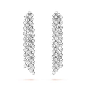 Van Cleef & Arpels Palmyre Earrings 18K White Gold Diamond
