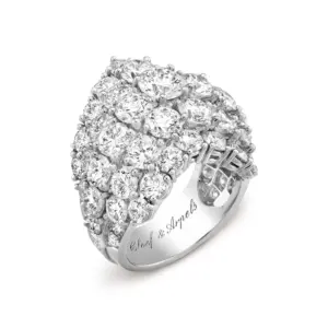 A Cheval ringPlatinum van cleef fake diamond rings VCARP6O900