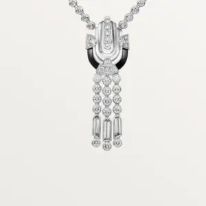 Art Decoinspired cartier replica necklace white gold rock Cartier H7000648