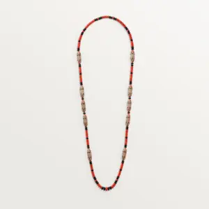 ArtDeco inspired cartier replica necklace rose gold coral Cartier H7000310