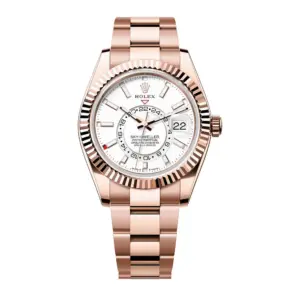 BEST REPLICA ROLEX WATCHES FOR SALE SKY DWELLER ROSE GOLD INTENSE WHITE M336935 0003 NOOB