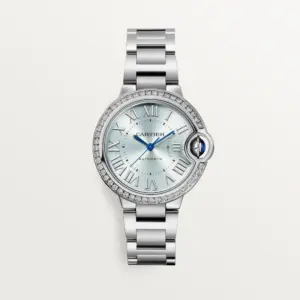 Ballon Bleu de Fake Cartier Watch Steel Diamond W4BB0028
