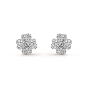 Cosmos van cleef arpels earrings replica small model 18K VCARO68N00