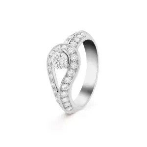 Couture solitaire 030 ct EVVS2Platinum van cleef fake diamond VCARD36100