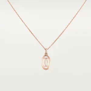 Double C de Fake Cartier necklace rose gold Cartier B7219200