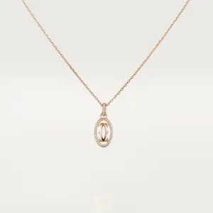 Double C de Fake Cartier necklace rose gold Cartier B7219300