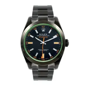 FAKE ROLEX REPLICA SUPER CLONE WATCHES MILGAUSS 116400GV DLC PVD 116400GVDLC