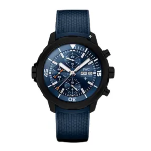Fake IWC Replica Watch Aquatimer Limited Edition Black DLCPVD Blaken0388