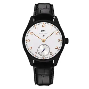 Fake IWC Replica Watch Portugieser Limited Edition Black DLCPVD Blaken0418