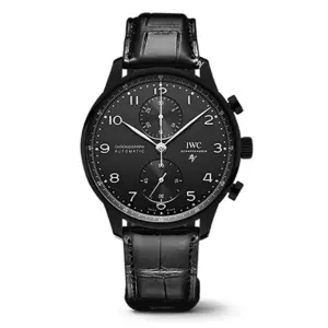 Fake IWC Replica Watch Portugieser Limited Edition Black DLCPVD Blaken0420