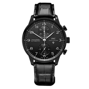 Fake IWC Replica Watch Portugieser Limited Edition Black DLCPVD Blaken0428