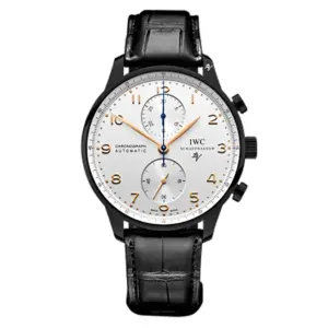 Fake IWC Replica Watch Portugieser Limited Edition Black DLCPVD Blaken0430