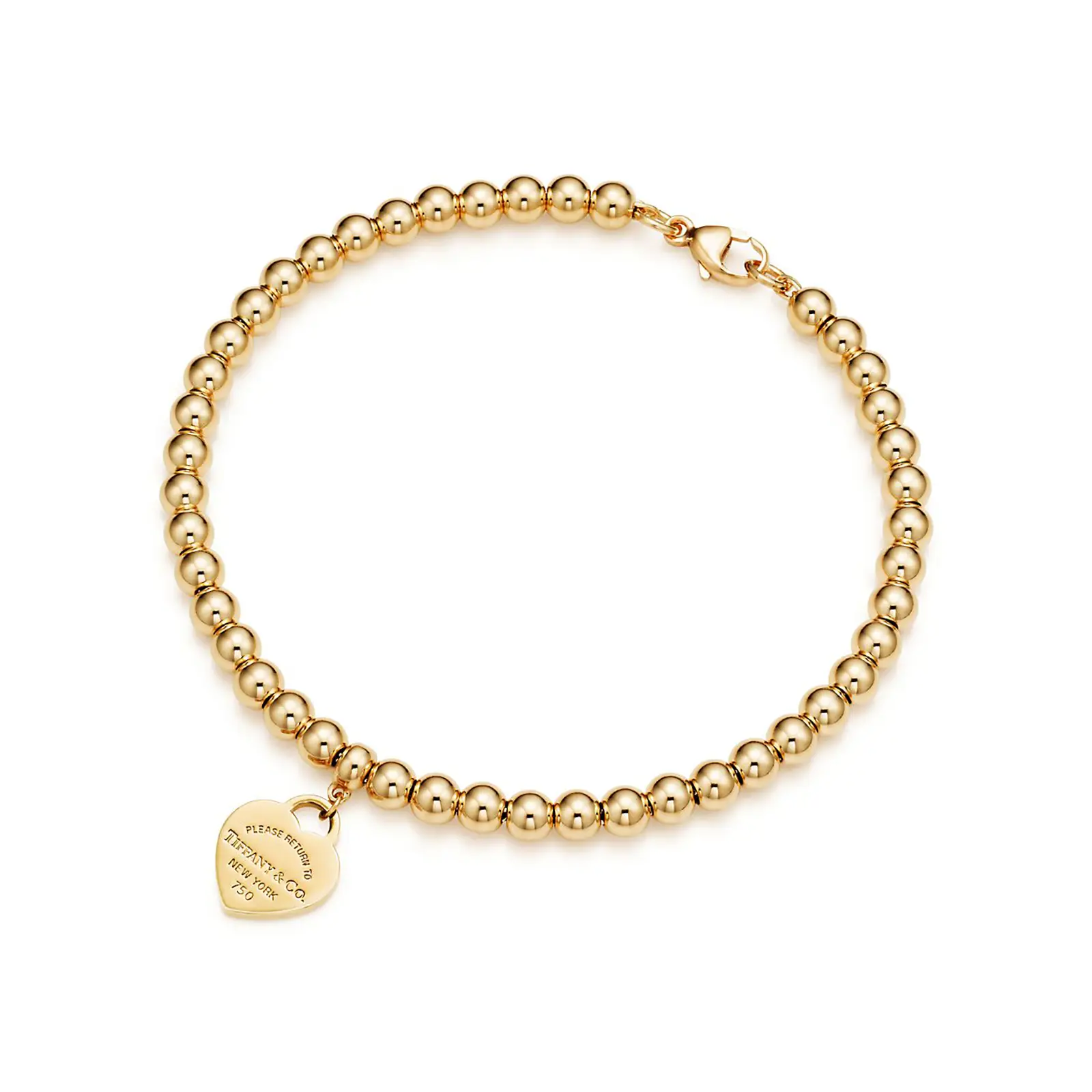 Fake Tiffany Jewelry return to tiffanyheart tag bead bracelet 23993104 994333 ED M