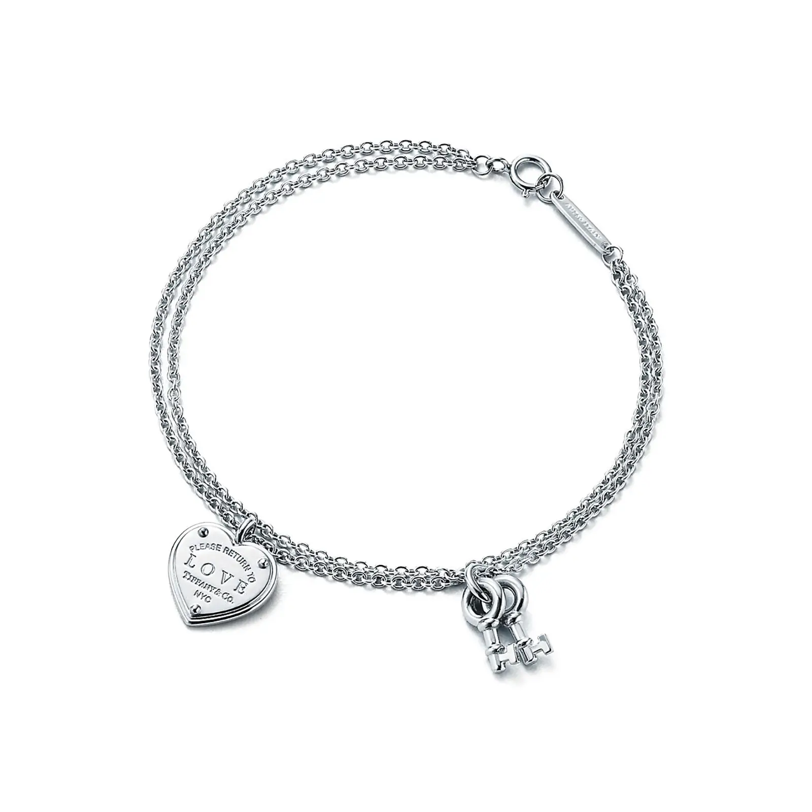 Fake Tiffany Jewelry return to tiffanylove heart tag key bracelet 36339659 994375 ED M