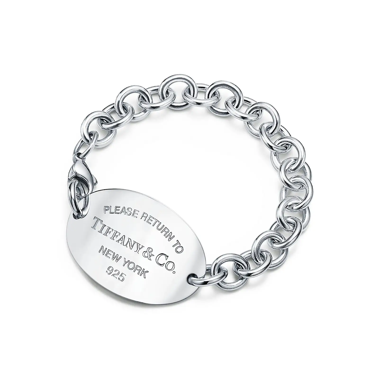 Fake Tiffany Jewelry return to tiffanyultra oval tag bracelet 68892570 1016762 ED M