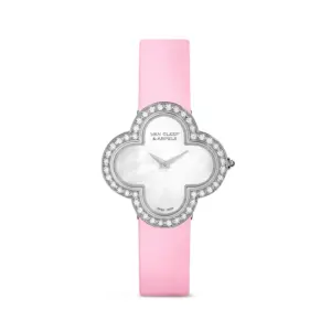Fake Van Cleef Dupe Alhambra Replica Watch Medium Model VCARF52700