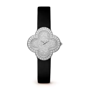 Fake Van Cleef Dupe Alhambra Replica Watch Medium Model VCARO4HR00