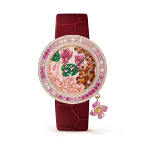 Fake Van Cleef Dupe Charms Extraordinaire Amour Replica Watch VCARO4JW00