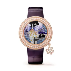 Fake Van Cleef Dupe Charms Extraordinaire Vendome Replica Watch VCARO8PF00