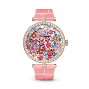Fake Van Cleef Dupe Lady Arpels Heures Florales Cerisier VCARPBJM00
