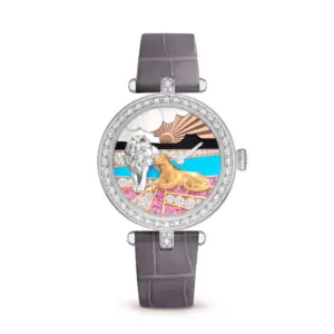 Fake Van Cleef Dupe Lady Duo De Lions Replica VCARPBKA00