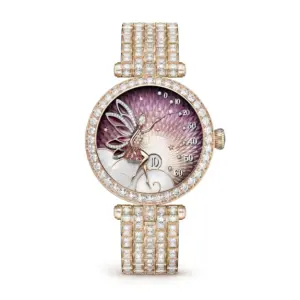 Fake Van Cleef Dupe Lady Feerie Or Rose Replica VCARPBNK00
