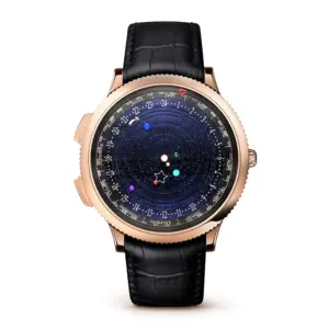 Fake Van Cleef Dupe Midnight Planetarium Replica Watch 18K VCARO4J000