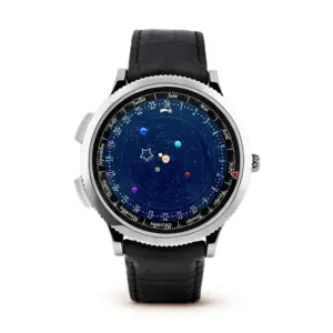 Fake Van Cleef Dupe Midnight Planetarium Replica Watch 18K VCARO4KE00