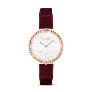 Fake Van Cleef Dupe Perlee Replica Watch 30mm 18K VCARPBMN00