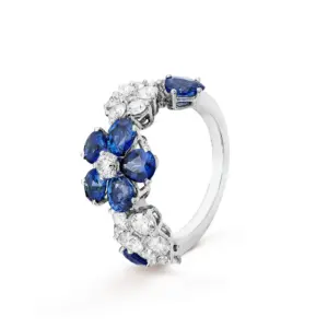 Folie des Pres ring 18K white gold van cleef VCARP05700