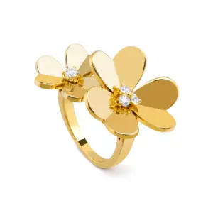 Frivole Between the van cleef Finger fake diamond rings VCARB67600