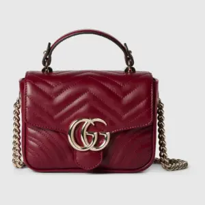 Replica Designer Bag GUCCI GG Marmont Mini Top Handle Bag