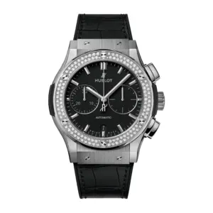 Hublot Replica Watch Classic Fusion Chonograph Titanium Diamonds 521 NX 1171 LR 1104