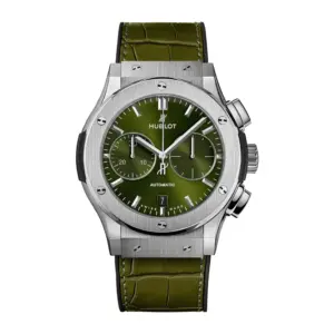 Hublot Replica Watch Classic Fusion Chronograph Titanium Green 521 NX 8970 LR