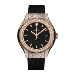 Hublot Replica Watch Classic Fusion King Gold Pave 581 OX 1181 RX 1704