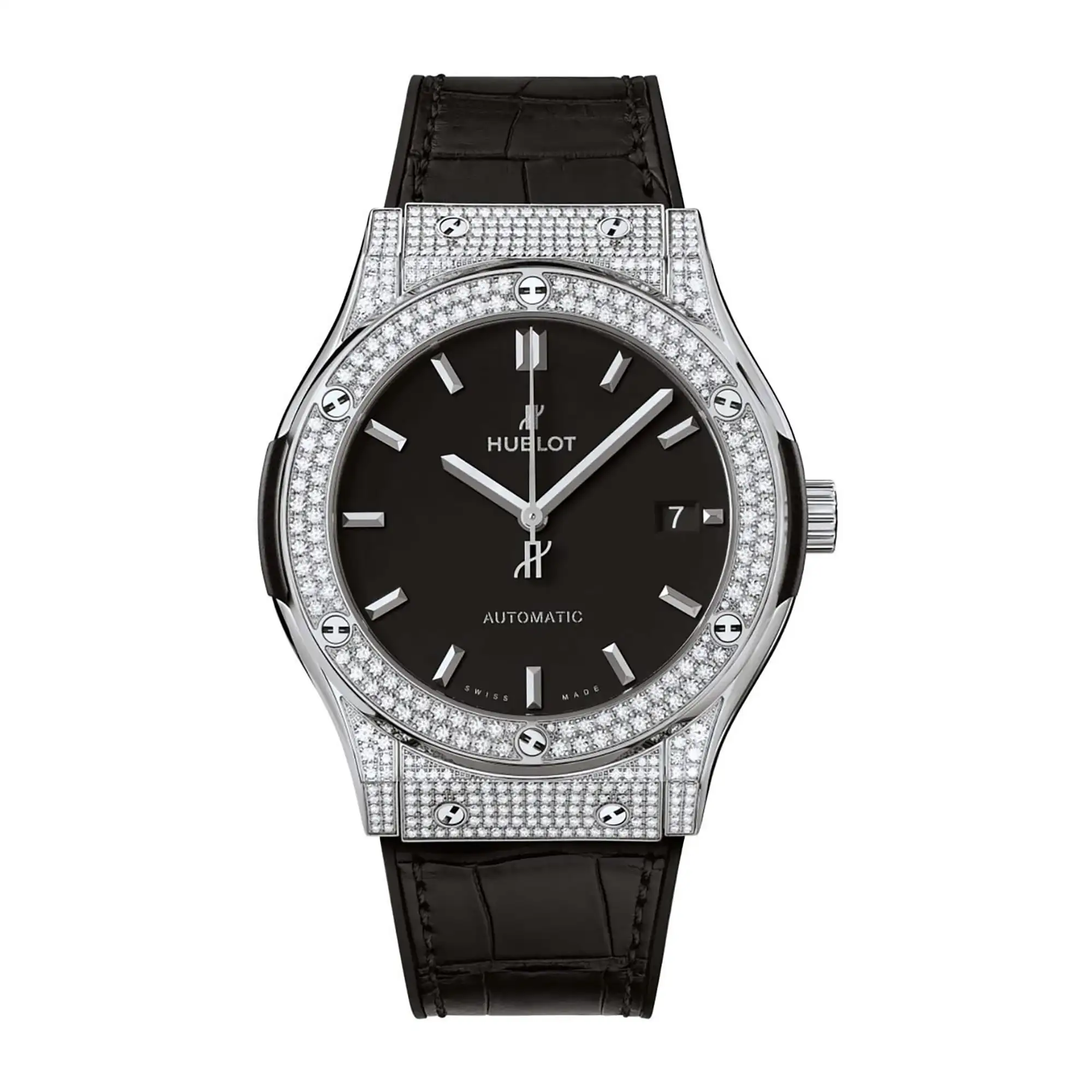 Hublot Replica Watch Classic Fusion Titanium Pave 511 NX 1171 LR 1704
