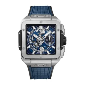 Hublot Replica Watch Square Bang Unico Titanium Blue 821 NX 5170 RX SD