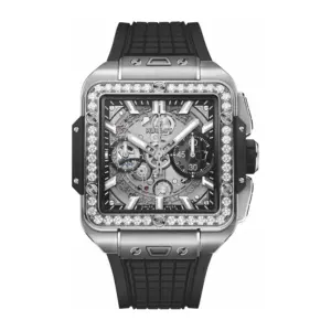 Hublot Replica Watch Square Bang Unico Titanium Diamonds 821 NX 0170 RX 1204